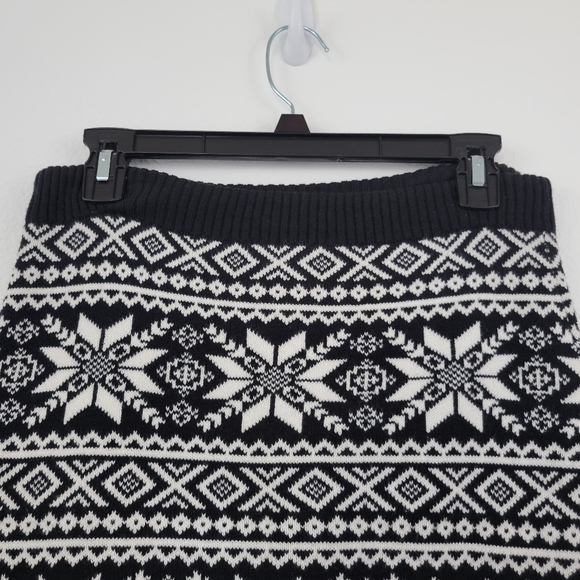 Smudge Black And White Pattern Drawstring Knit Skirt Size Small - Picture 7 of 11